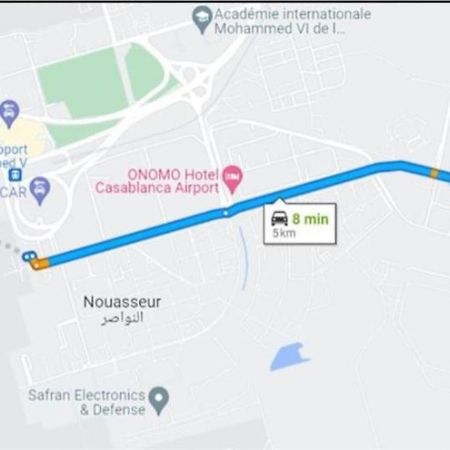 Adorable Apartamento A 8 Min Del Aeropuerto De Casablanca,Wifi Ultra Rapido Y Parking Gratis Derroua Luaran gambar